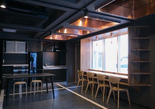 Shared kitchen and lounge