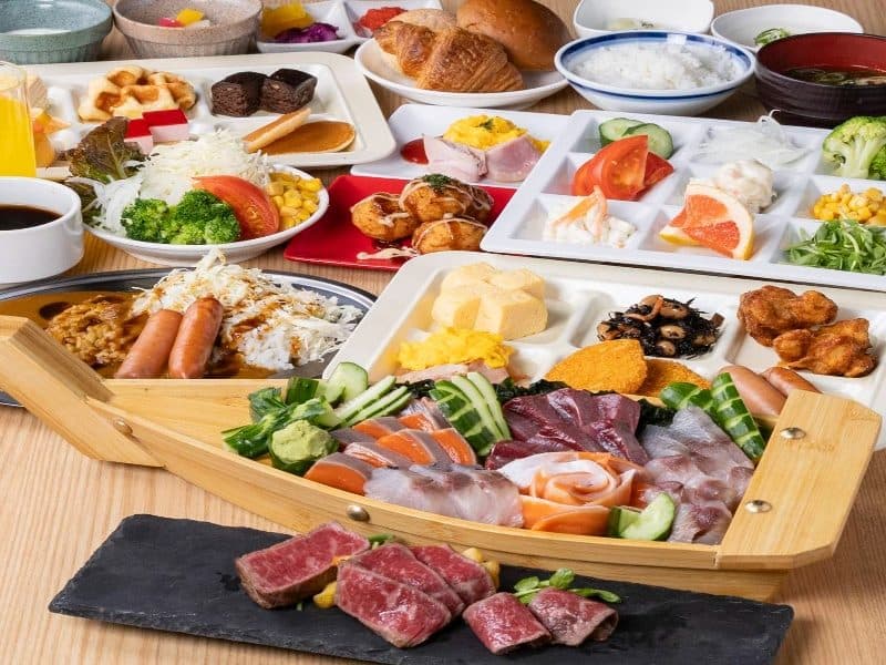 구로몬 시장 식재료 조식