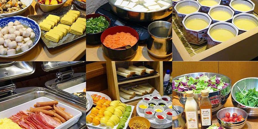 교토식 하프 뷔페 조식