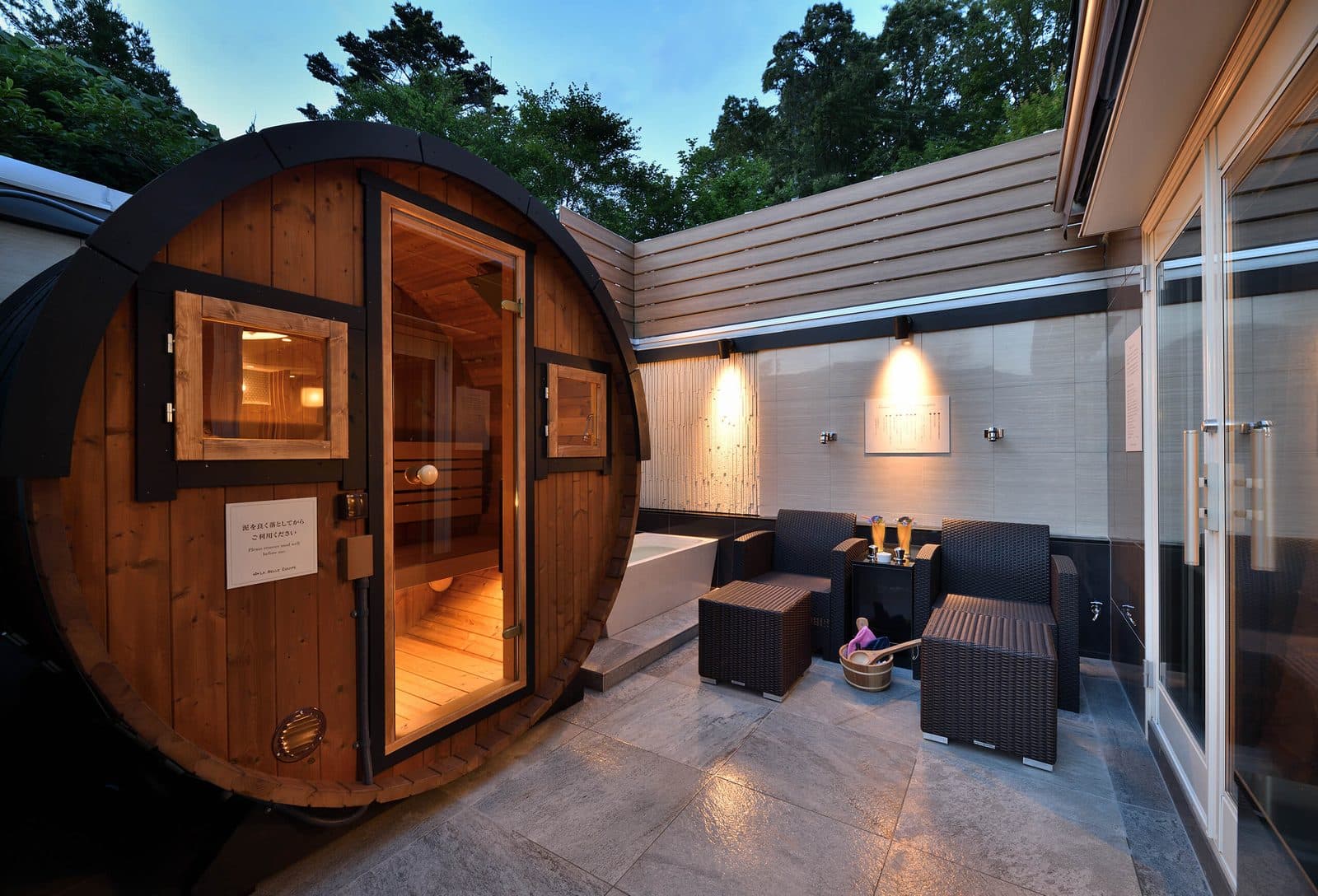 Private sauna in Camellia