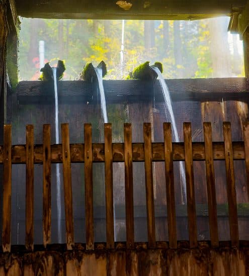 300-year-old waterfall bath