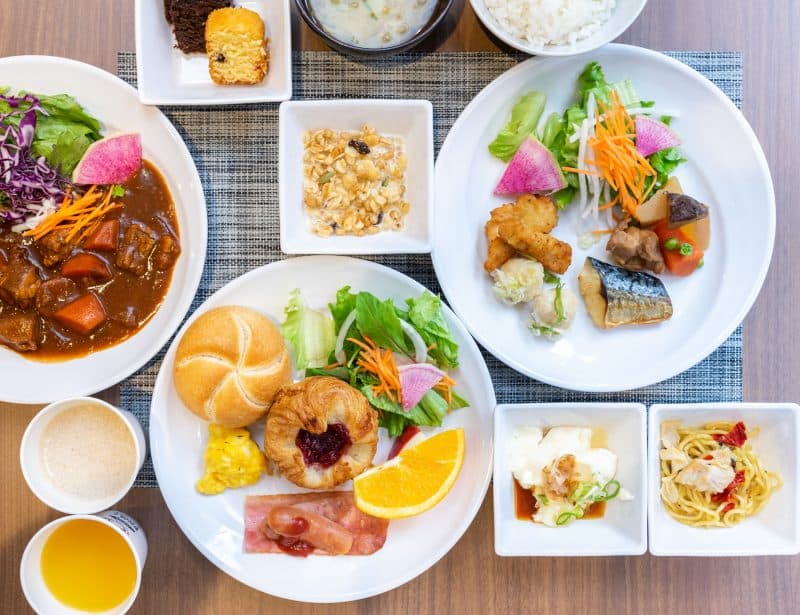 하카타 요리가 오르는 조식