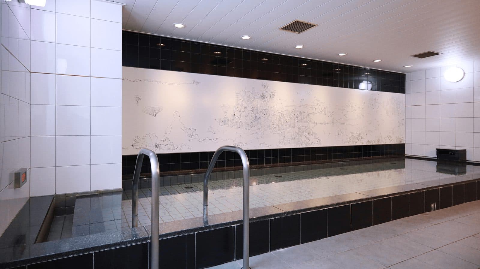 Guests-only public bath