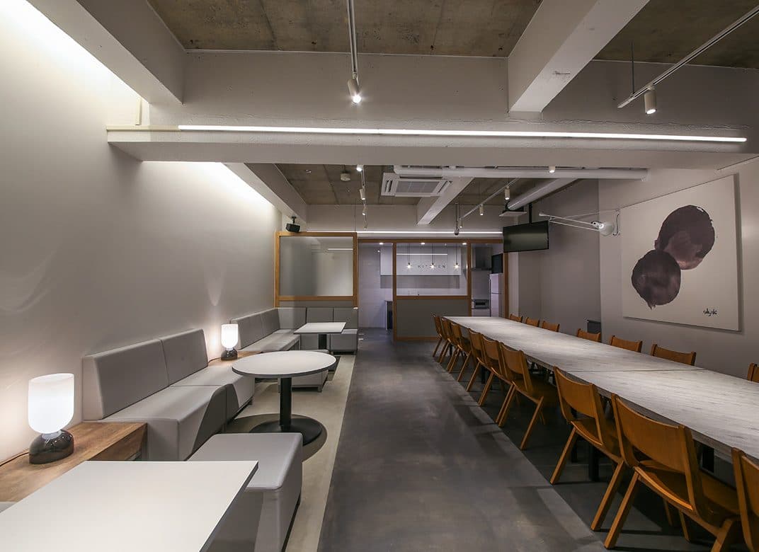 Lounge and shared kitchen