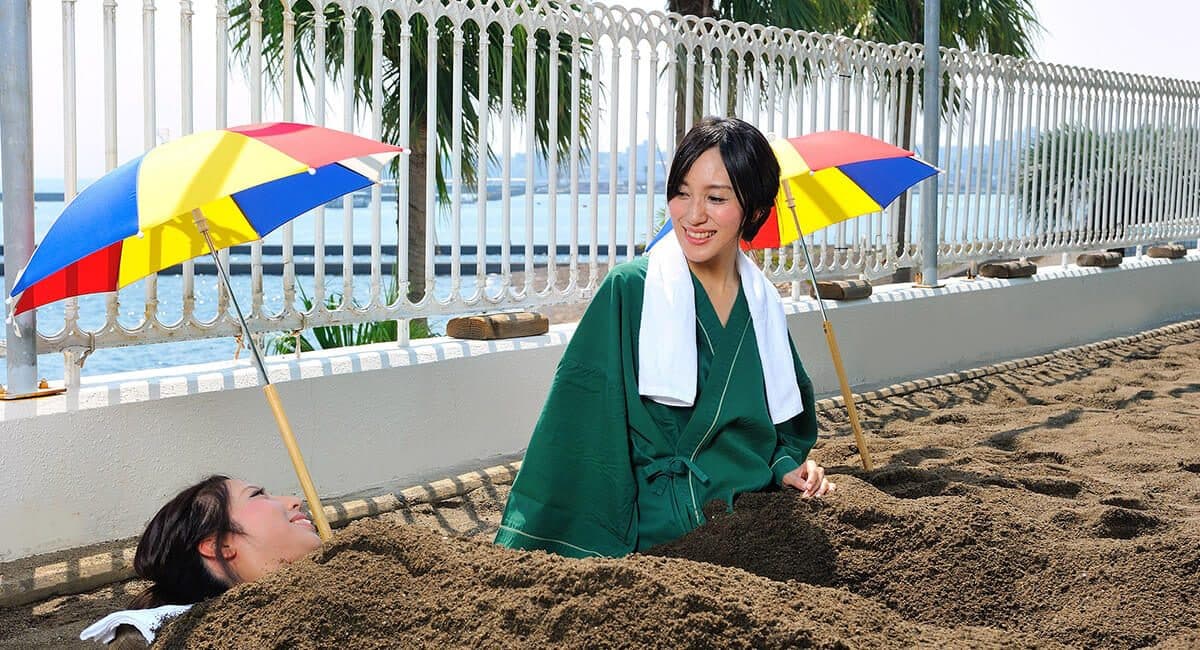 호텔 안 모래찜 온천