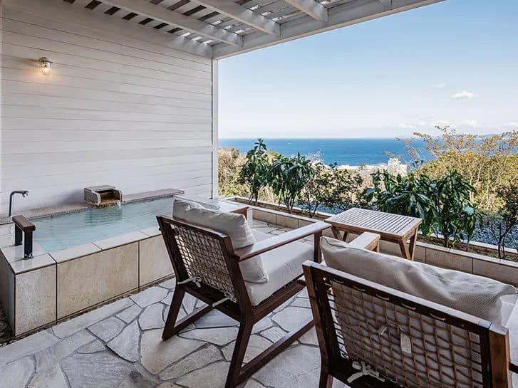 Lanai suites with private onsen