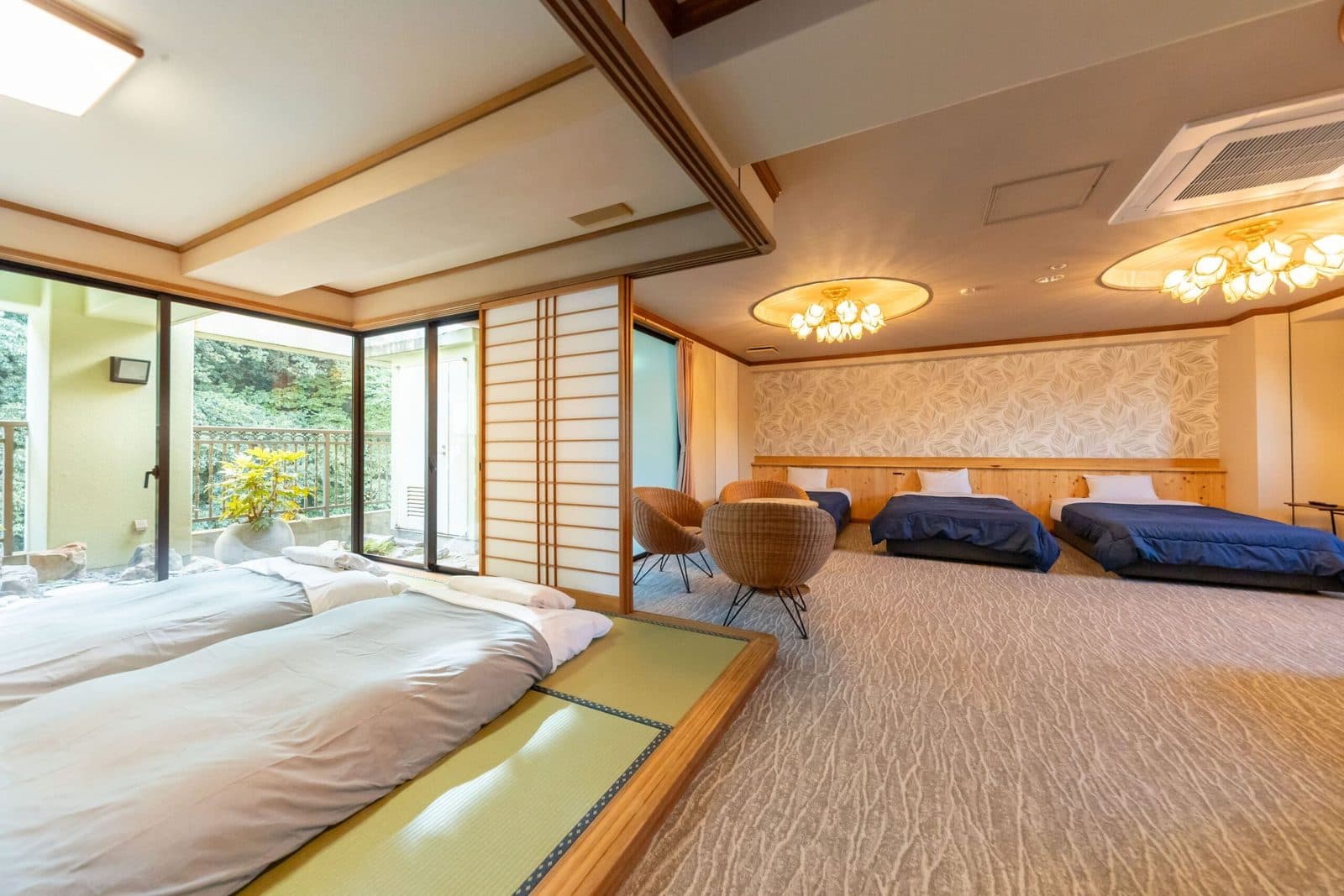 Top-floor room with a garden
