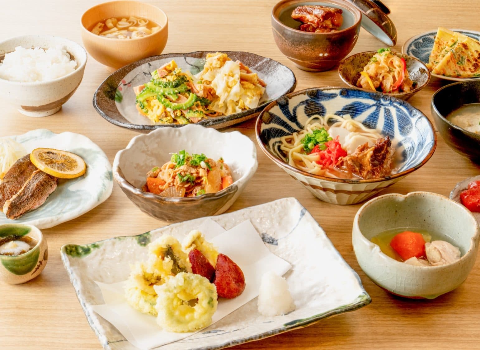 Okinawan breakfast buffet