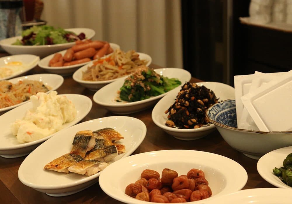 조식에 시즈오카 오뎅