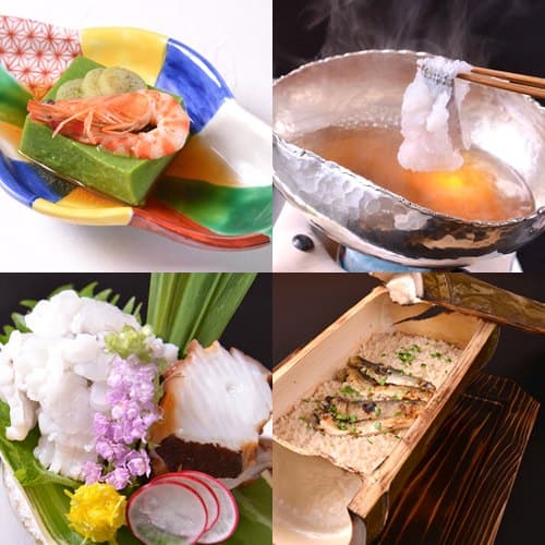 Seasonal kaiseki from a kappo-style ryokan