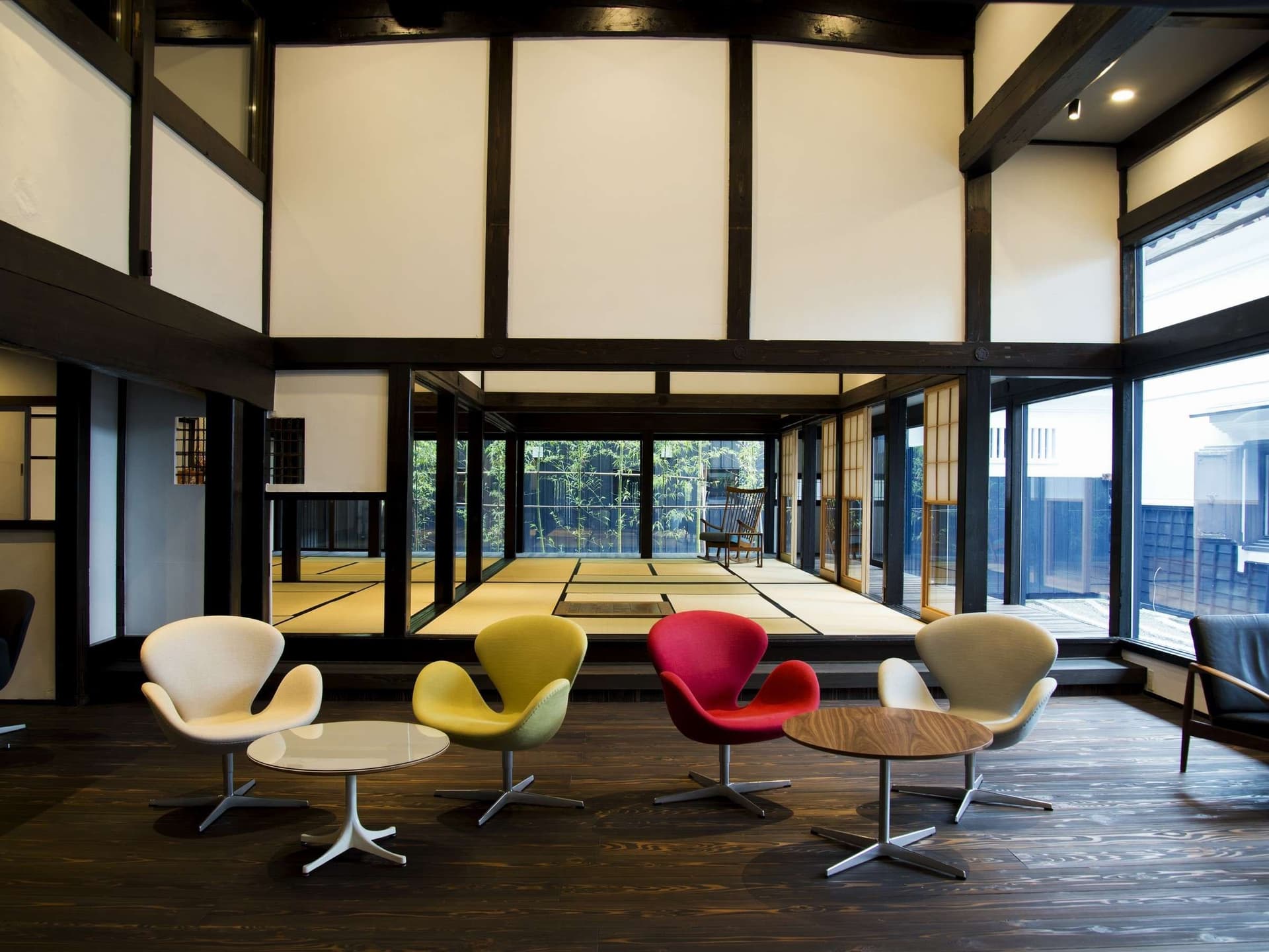 A lounge furnished with Nordic design