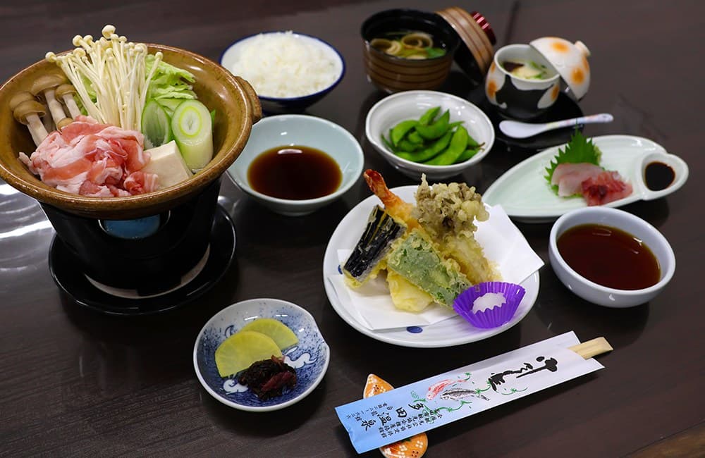 Healthy kaiseki with Masuda ingredients