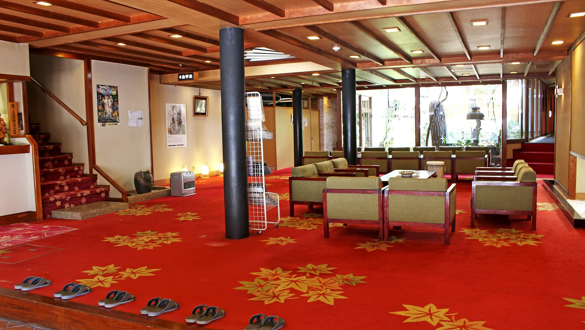 A Calm Lobby and Garden