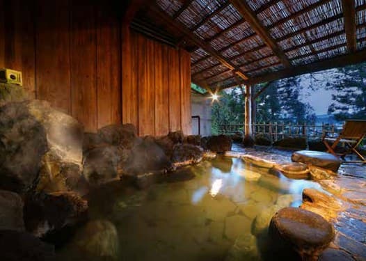 Two Communal Bathhouses With Open-Air Baths