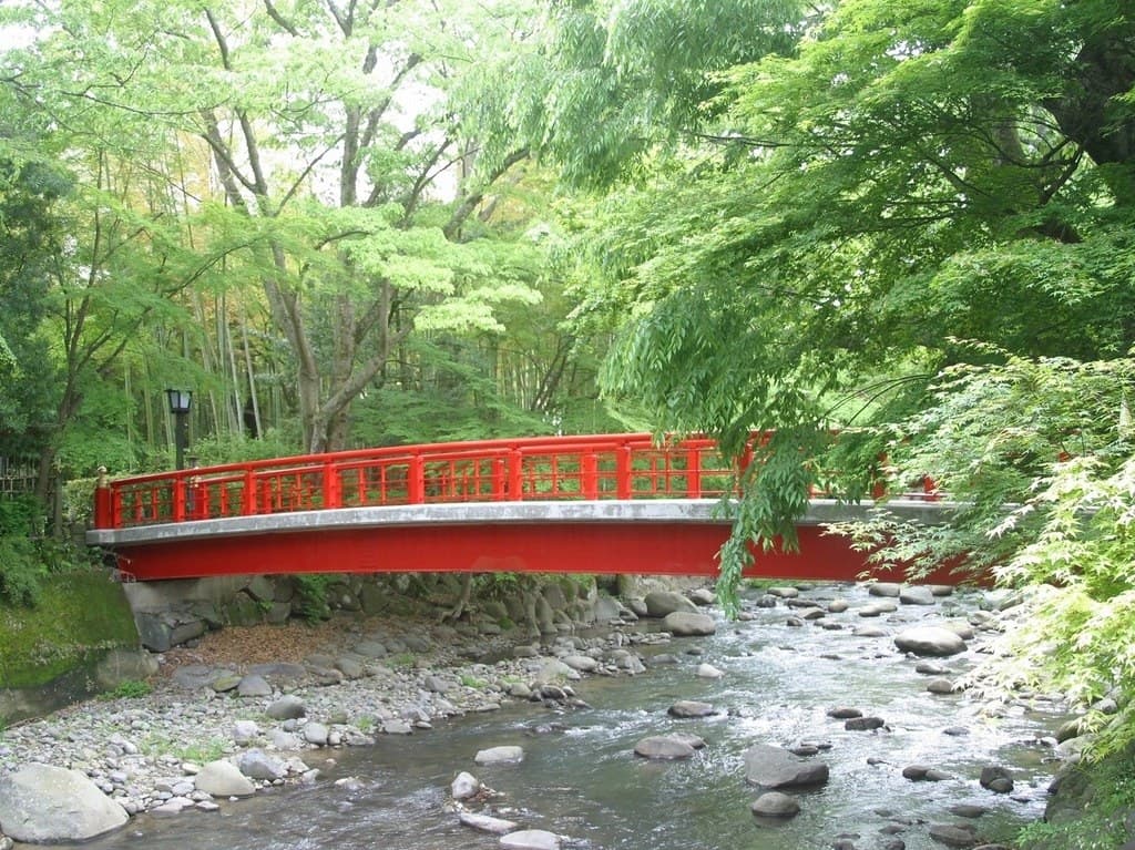 위치 — 슈젠지 온천가 산책 거점