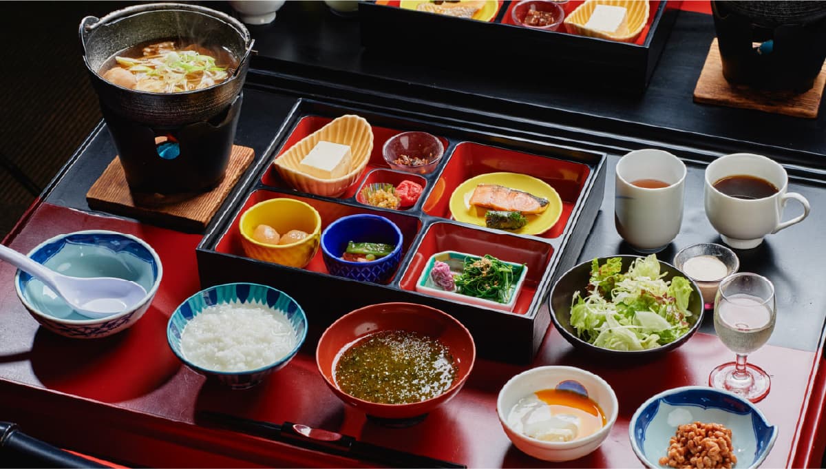 Breakfast Cooked with Onsen Water