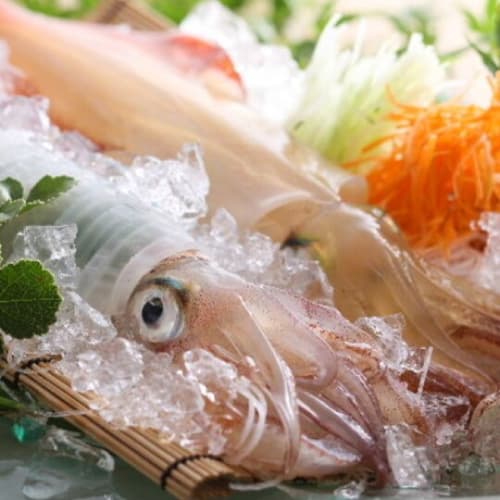 여름엔 '담백한 맛', 활오징어와 오코제