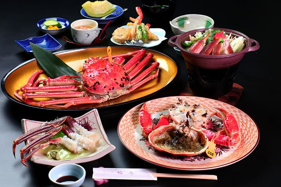越前蟹与和牛的会席料理