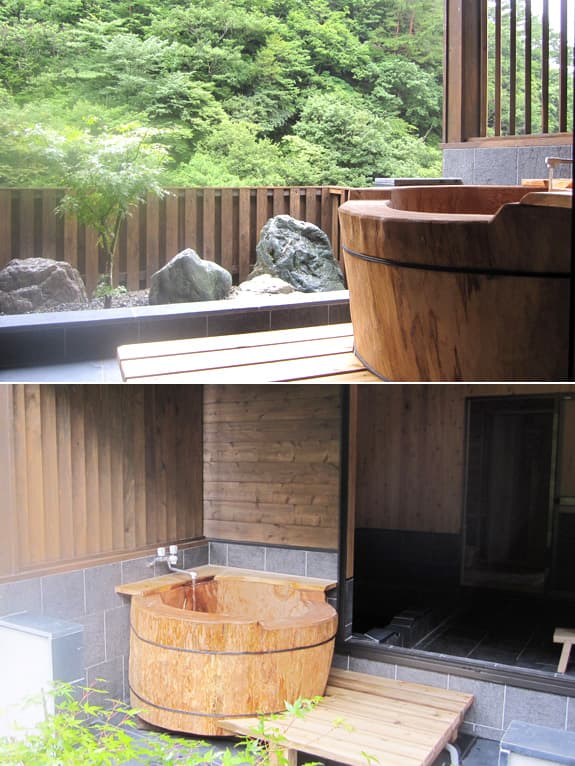 The Tsuga Hollowed-Log Open-Air Bath
