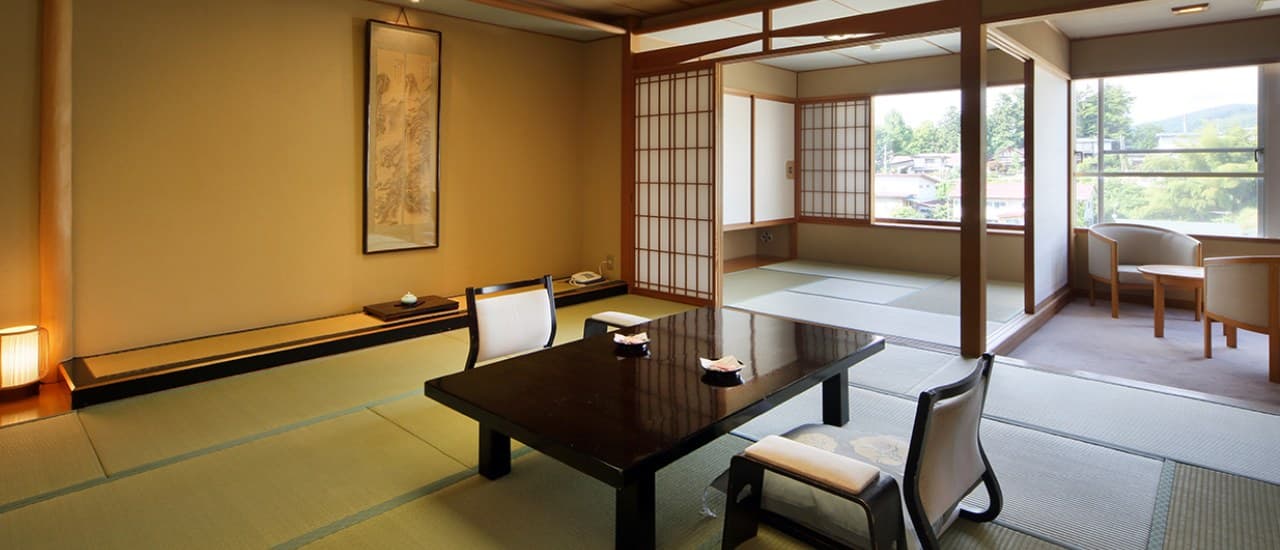 Japanese Rooms Overlooking the Castle Town