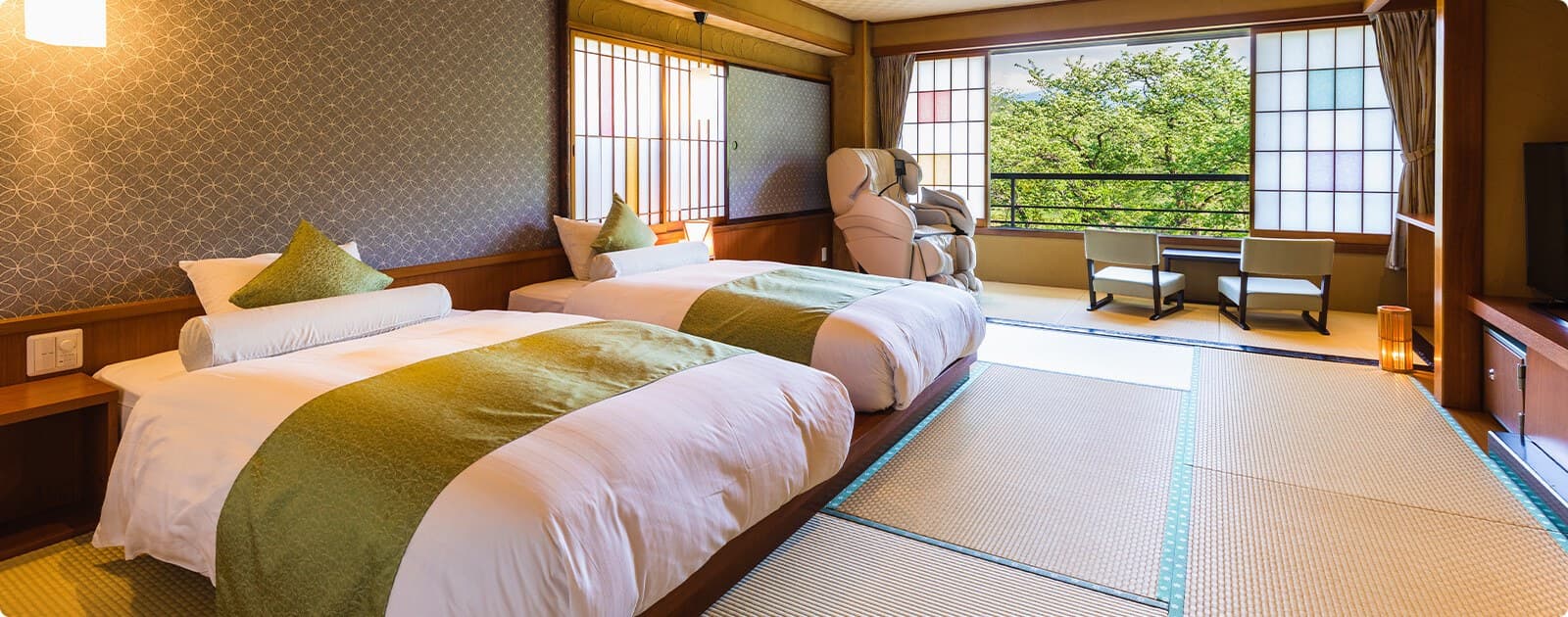 Cottages with Their Own Open-Air Bath