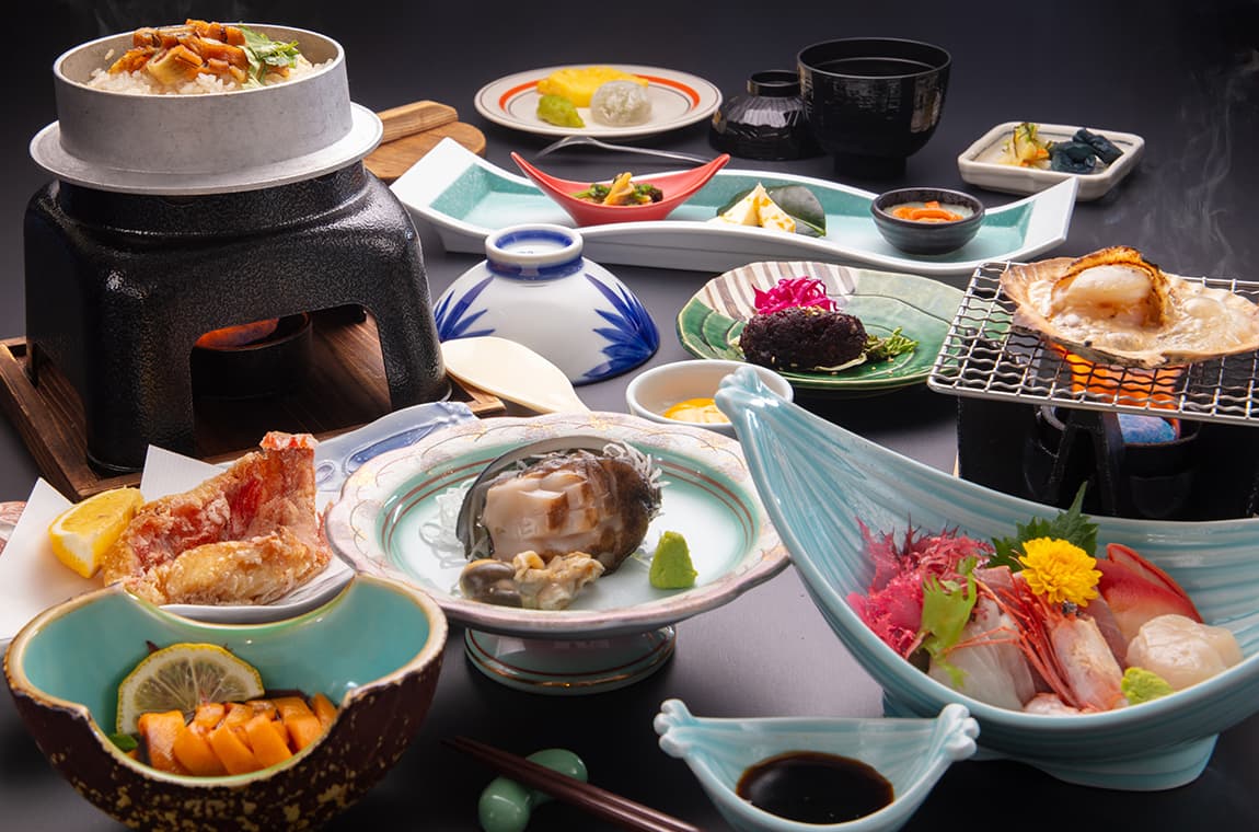Kaiseki, Built on Seafood from the Waters off Mount Kinkasan