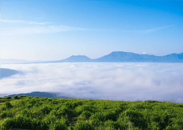 Amid the Grand Nature of Aso
