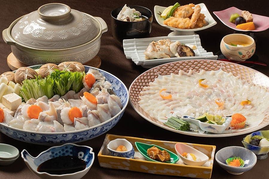 복어와 야마구치 명물 가이세키