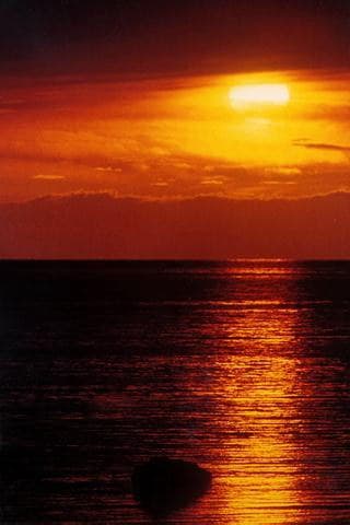 Sunset Over the Sea