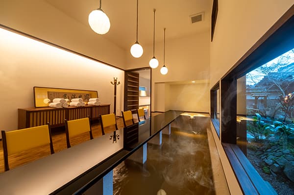 Check-In Over a Foot Bath