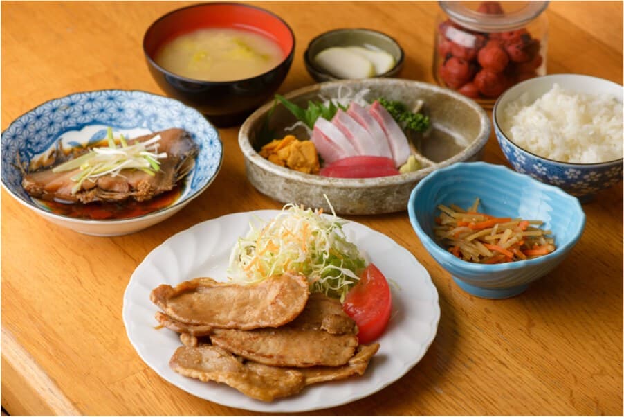 동해의 신선한 밥상