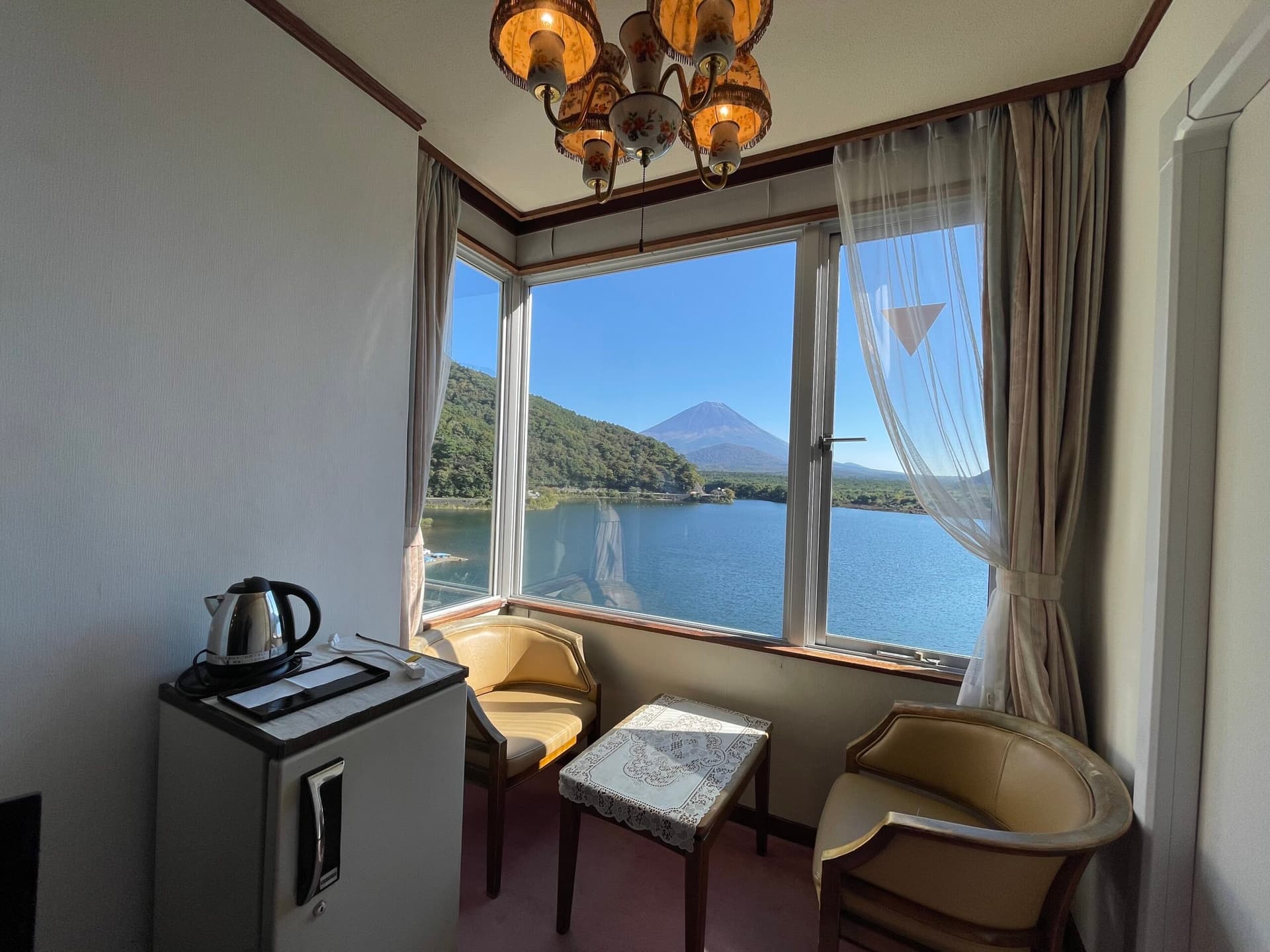 Facing Fuji from the Room