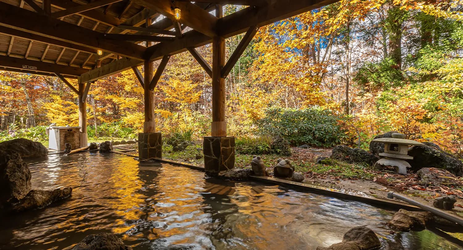 'Wakuju no Yu' — An Open-Air Bath in Mountain Air