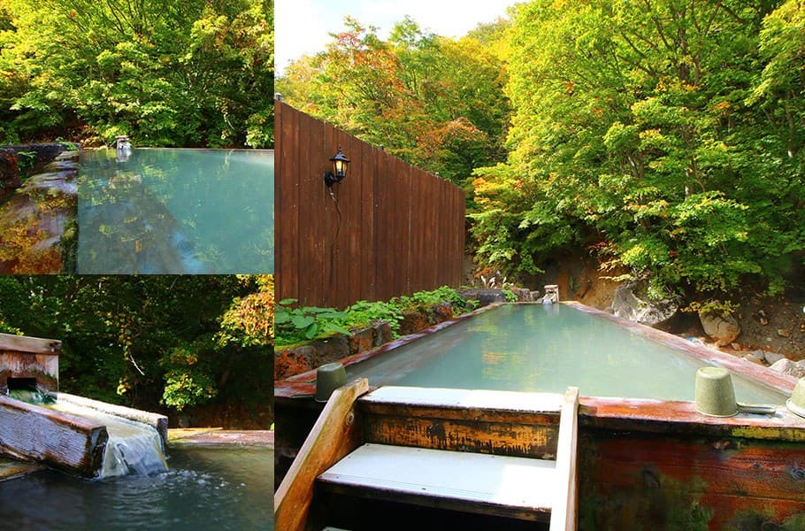 A Private Hinoki Open-Air Bath