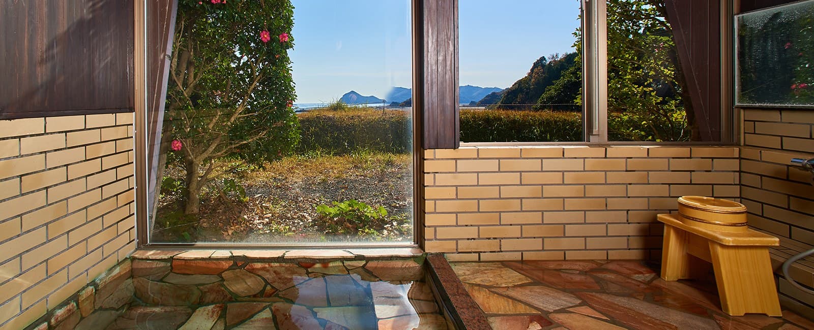 A Private Onsen with Ocean Views