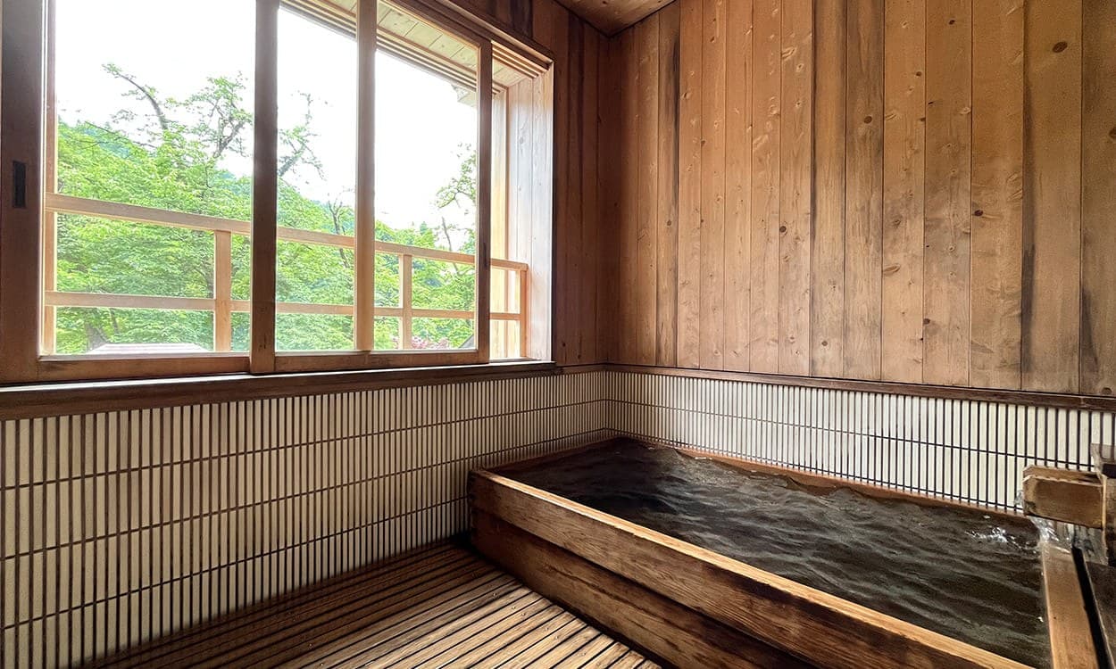 A Special Room with a Private Hinoki Open-Air Bath