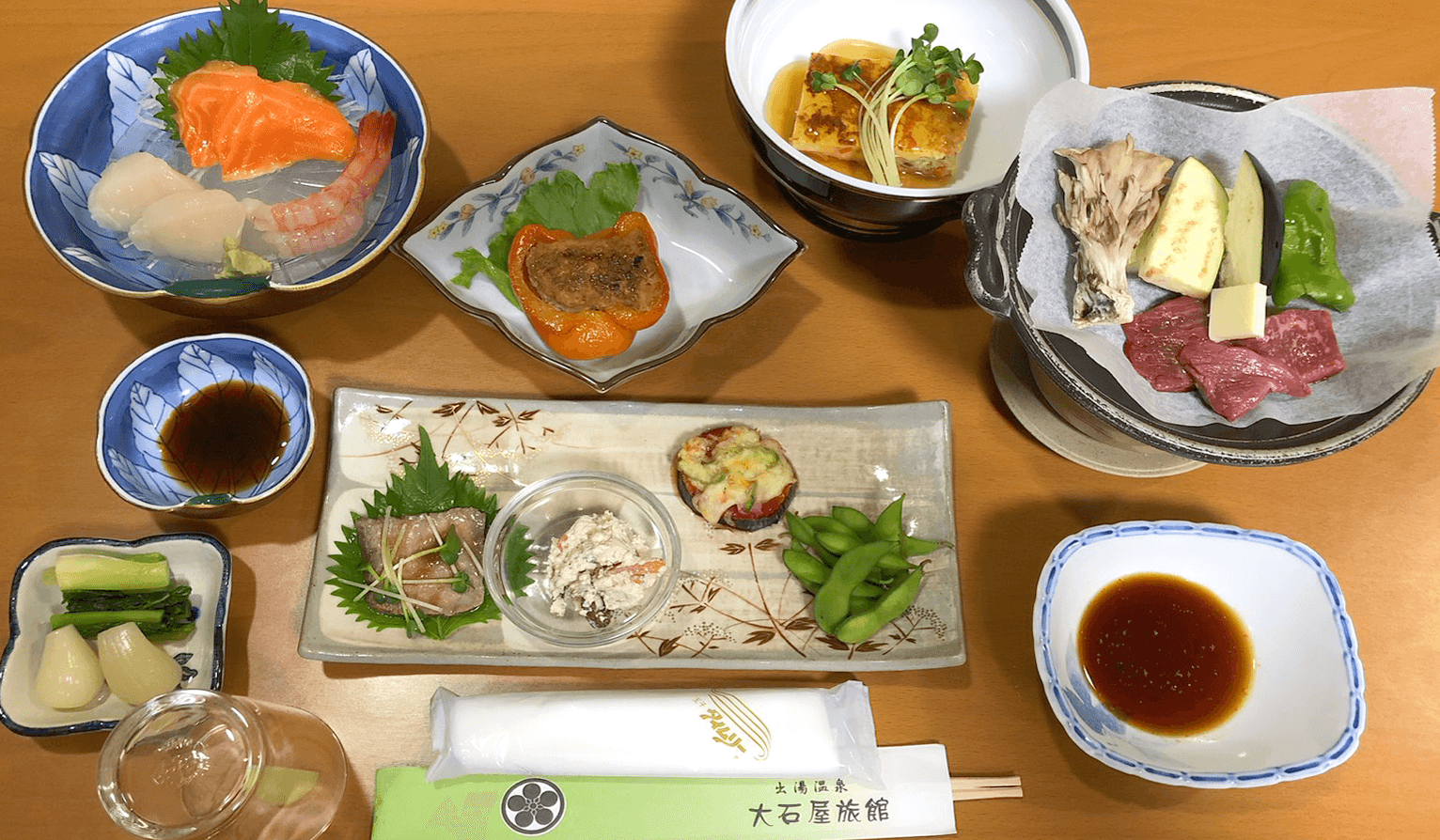 Vegetable Dishes Cooked with Onsen Water