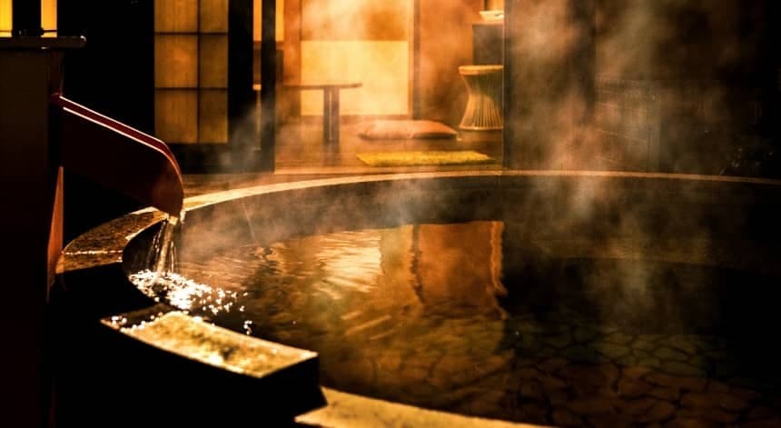 Private Open-Air Bath with Sauna