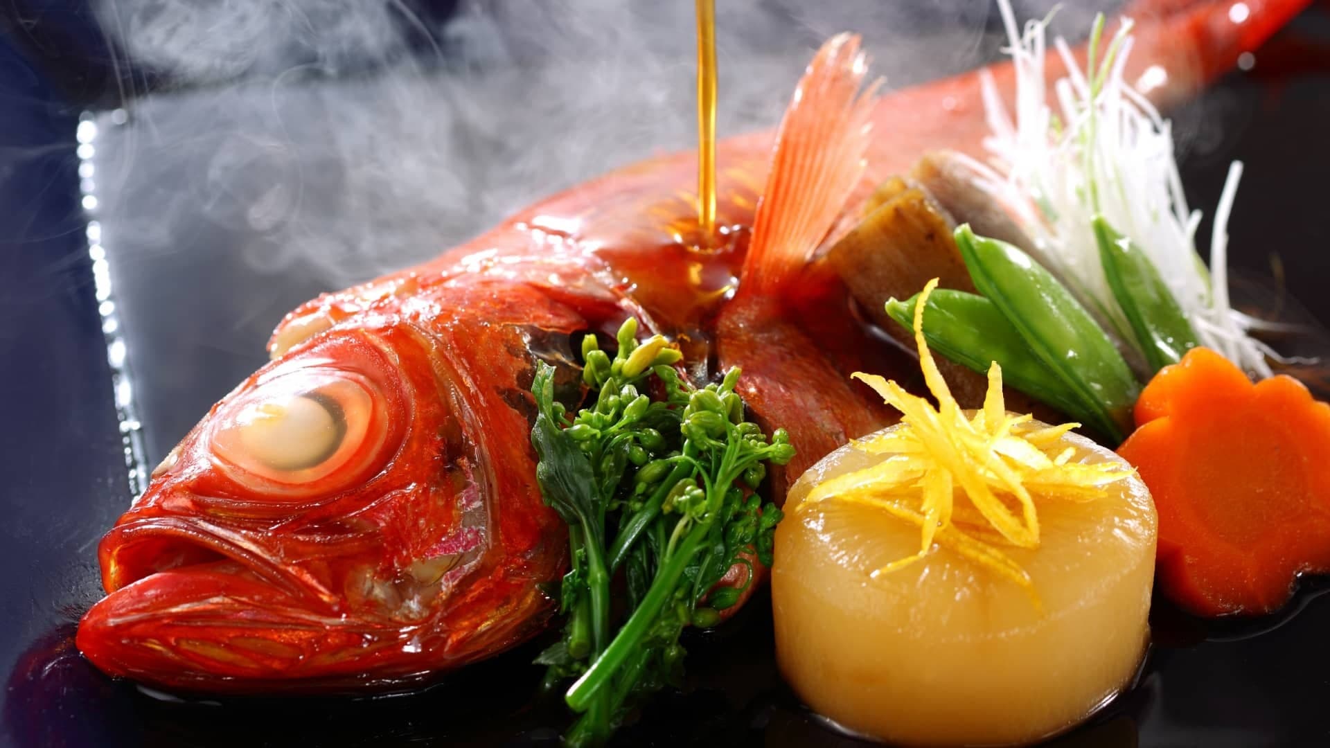 Ultra-Fresh Seafood, Caught by the Inn's Own Fishing Boat