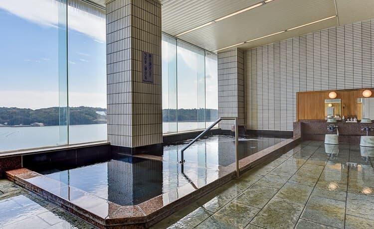 A Communal Bath Overlooking Matoya Bay