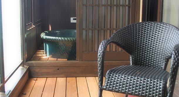 The Premium 'Zenjubo' Rooms, Each with Its Own Open-Air Bath