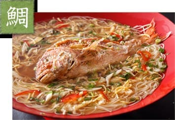 이 집에서 시작된 명물 '다이멘(鯛めん)'