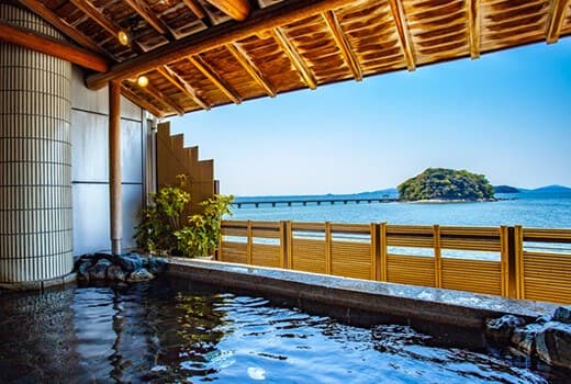 The open-air baths
