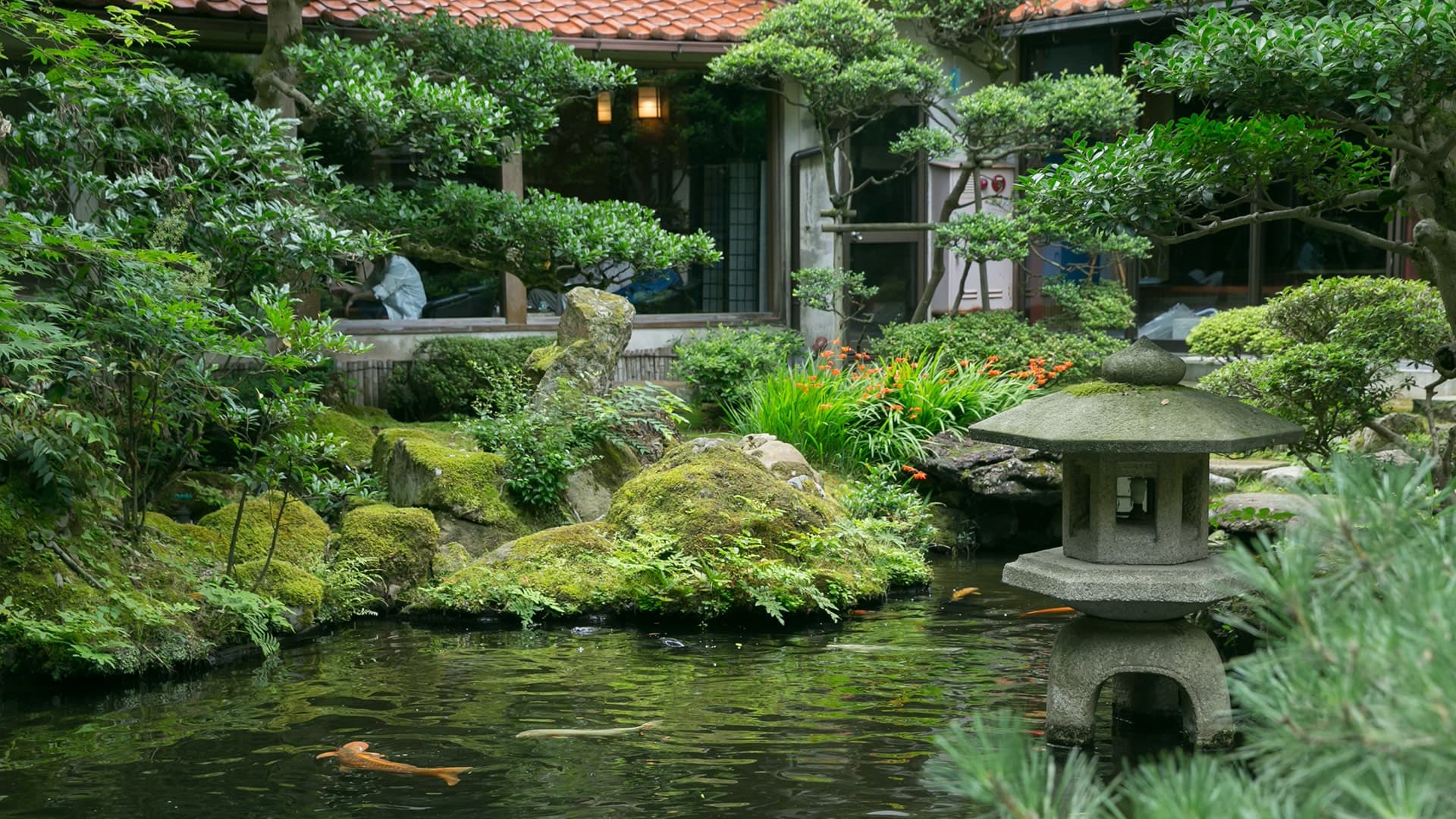 A famous Kobori Enshu garden