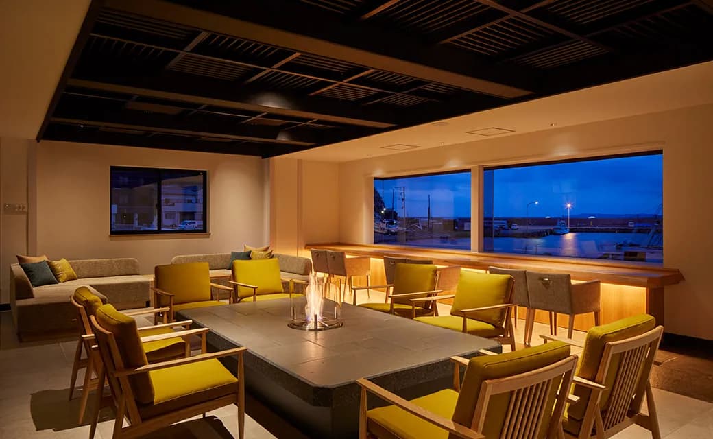 Sansui teahouse ippuku and the spa terrace