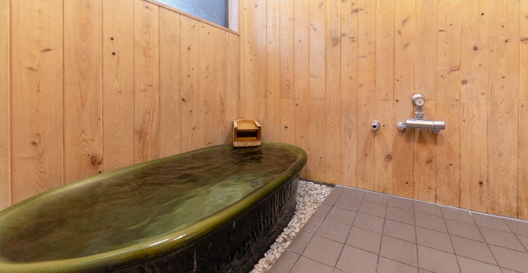 Ceramic bathhouses and a private bath