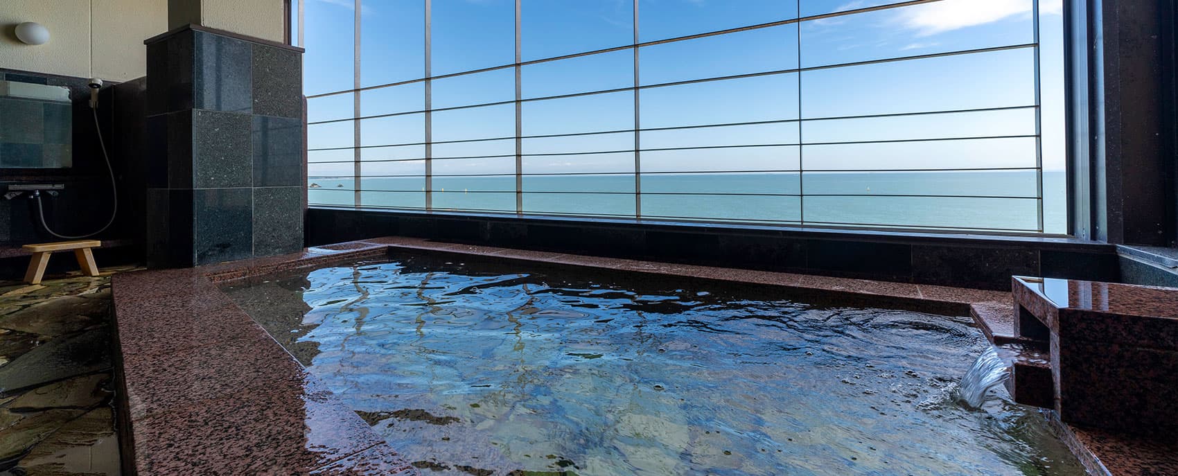 Grand Baths Facing Ise Bay and the Wedded Rocks
