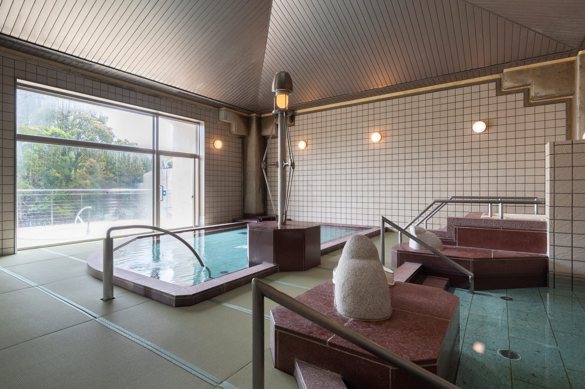 Open-air baths above Matoya Bay