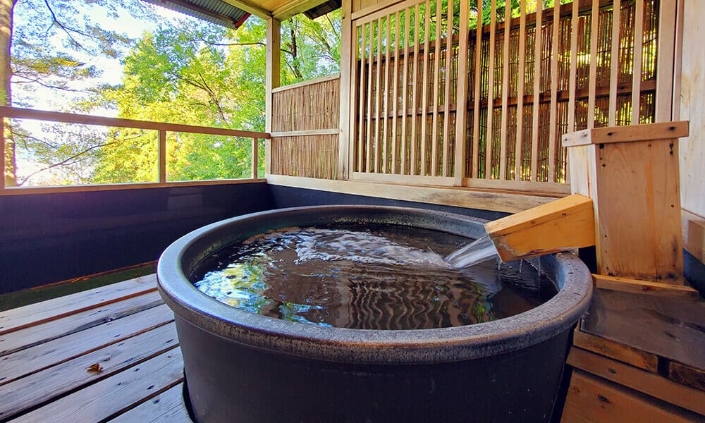 An Open-Air Bath Above the Town