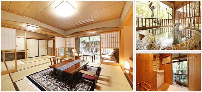 Japanese-Western and open-air-bath rooms